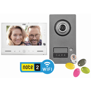 Kit portier video Note 2 moniteur Wifi 7"", platine 1BP, report d'ap