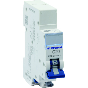 Disjoncteur 1P+N 20A courbe C connexion rapide/rapide 4,5kA NF