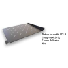 Plateau fixe ventilé 19" 1Ux300 Charge 30 Kg Noir