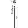 Colonne de distribution ISSRM45EL/3000x70x59/Alu anodisé