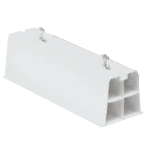 Support PVC sol blanc 450 - la paire