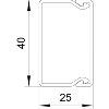 Moulure WDK25040RW 25x40x2000 PVC