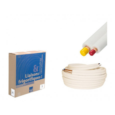 COURONNE TUBE CU08-10 1/4-5/8 ISOLE PE BLANC 30M