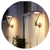 Applique solaire double détection IR - 3000°K - 2000Lm